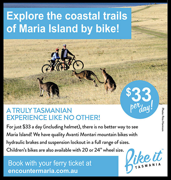 Bike It Maria Island