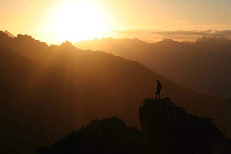 Federation Peak at dawn