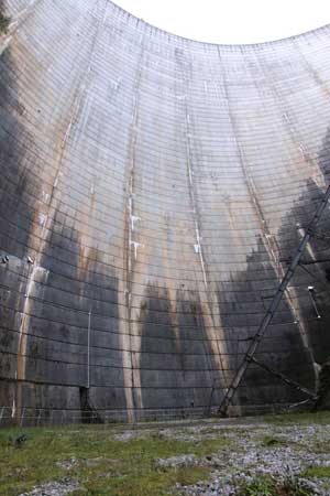 Gordon Dam from its base