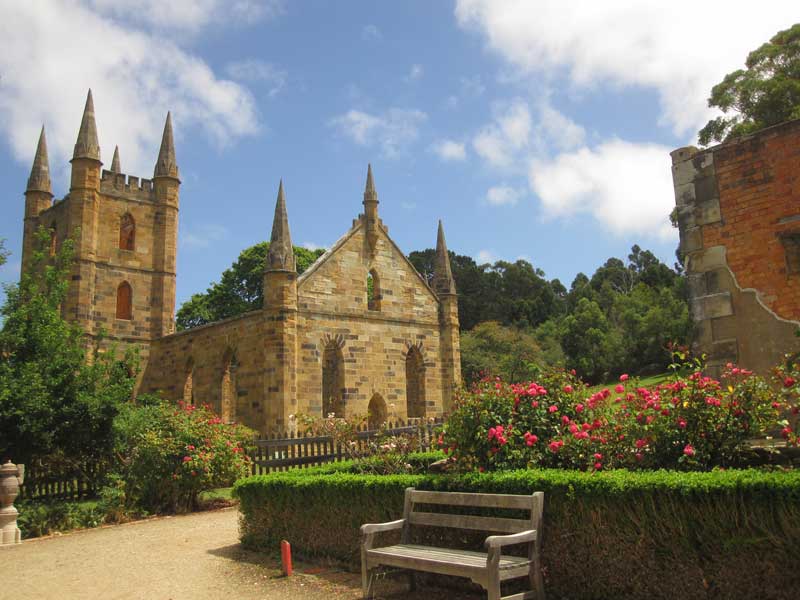 Port Arthur church ruins