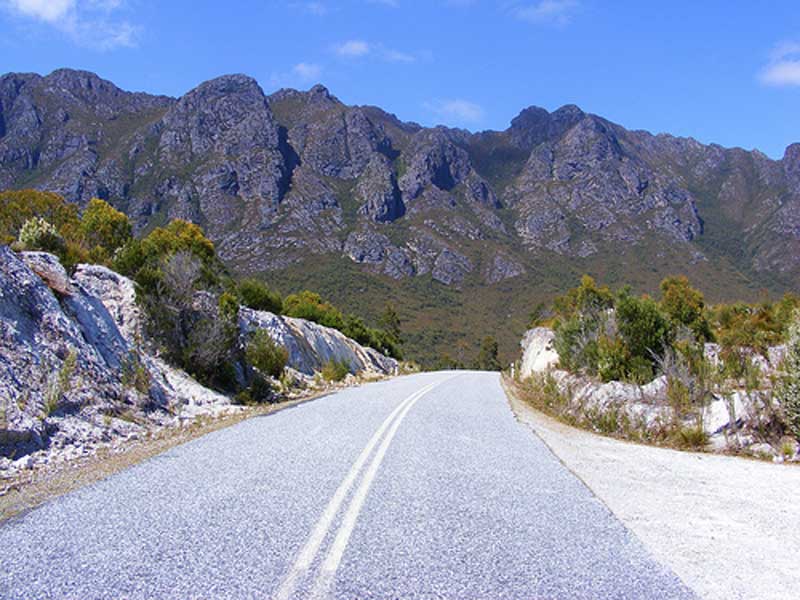 The road to Strathgordon